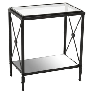 Axis Rectangular Black Finish Side Table - Canwell Interiors Limited - Xshowhome