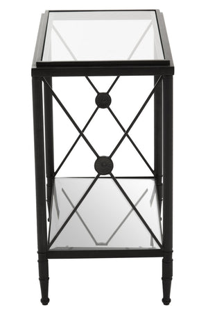 Axis Rectangular Black Finish Side Table - Canwell Interiors Limited - Xshowhome