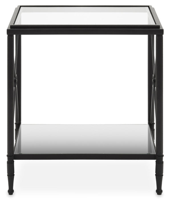 Axis Rectangular Black Finish Side Table - Canwell Interiors Limited - Xshowhome