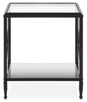 Axis Rectangular Black Finish Side Table - XShowhome Limited - Xshowhome