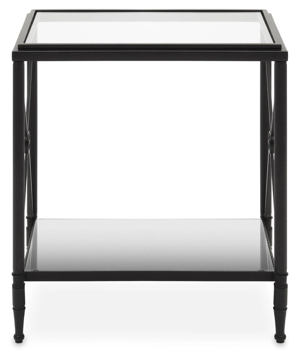 Axis Rectangular Black Finish Side Table - XShowhome Limited - Xshowhome
