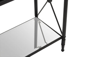 Axis Rectangular Black Finish Side Table - XShowhome Limited - Xshowhome