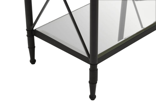 Axis Rectangular Black Finish Side Table - XShowhome Limited - Xshowhome
