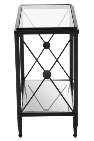 Axis Rectangular Black Finish Side Table - XShowhome Limited - Xshowhome