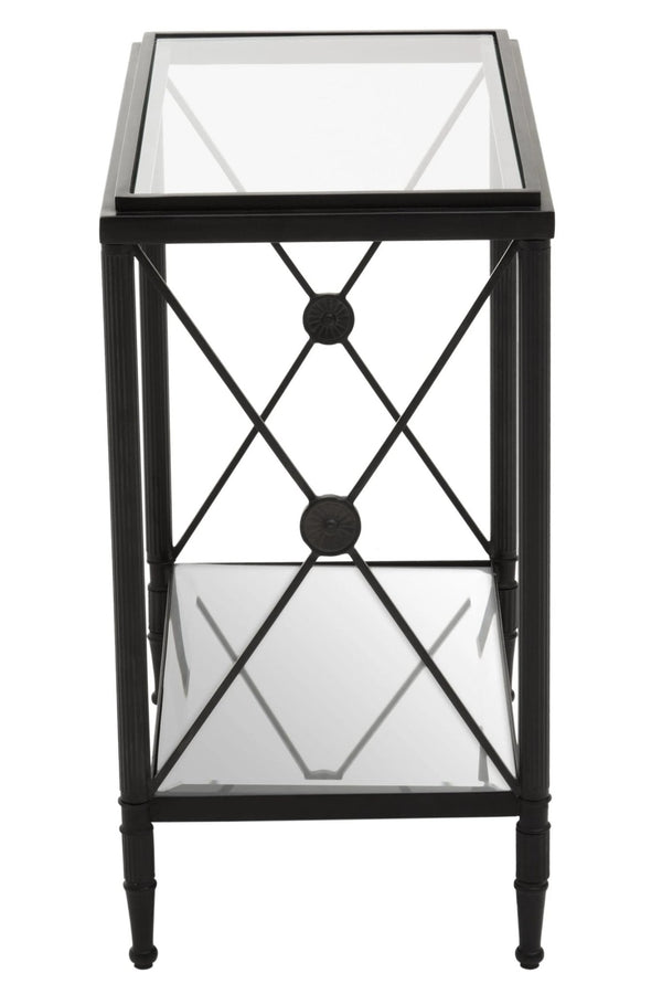 Axis Rectangular Black Finish Side Table - XShowhome Limited - Xshowhome