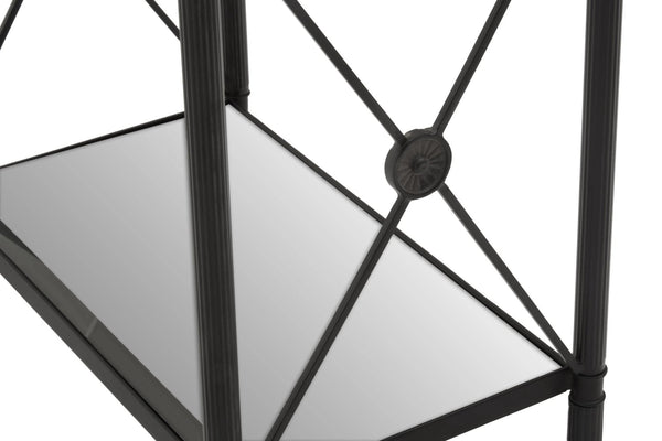Axis Rectangular Black Finish Side Table - XShowhome Limited - Xshowhome