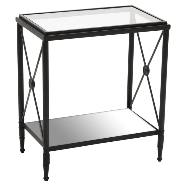 Axis Rectangular Black Finish Side Table - XShowhome Limited - Xshowhome