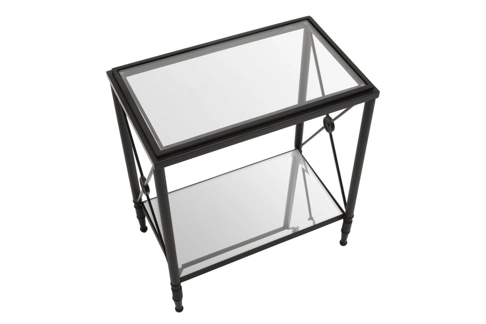 Axis Rectangular Black Finish Side Table - XShowhome Limited - Xshowhome