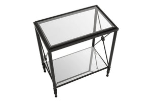 Axis Rectangular Black Finish Side Table - XShowhome Limited - Xshowhome
