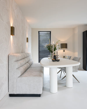 Ex Display Dining table Bloomstone white 235