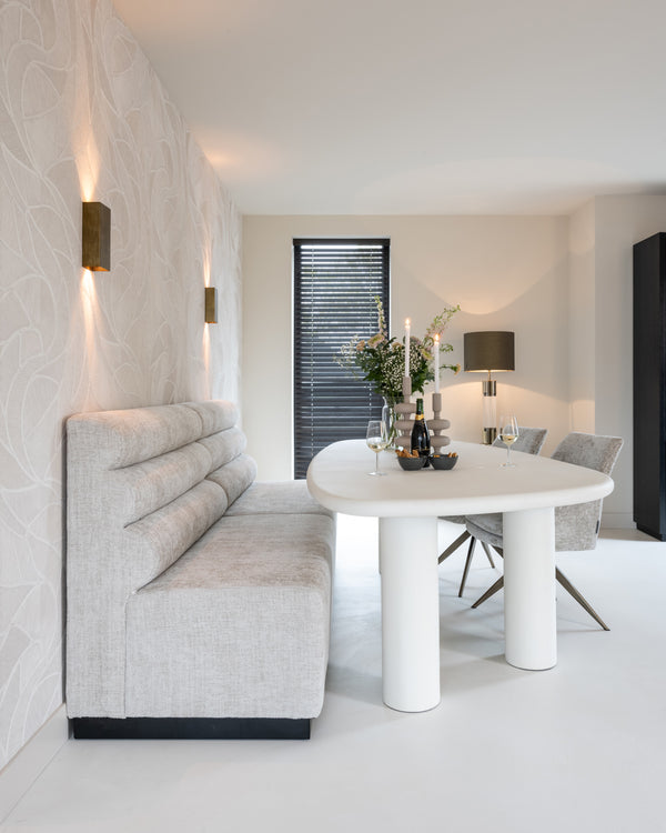 Ex Display Dining table Bloomstone white 235