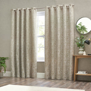 Bali 167x137 Eyelet Curtains Natural - Canwell Interiors Limited - Riva