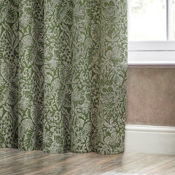 Bali 167x137 Eyelet Curtains Olive - Canwell Interiors Limited - Riva