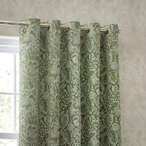 Bali 167x182 Eyelet Curtains Olive - Canwell Interiors Limited - Riva