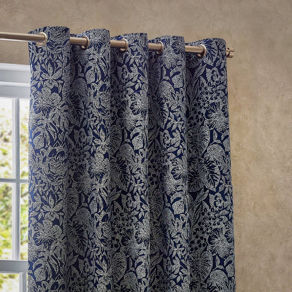 Bali 228x137 Eyelet Curtains Midnight - Canwell Interiors Limited - Riva