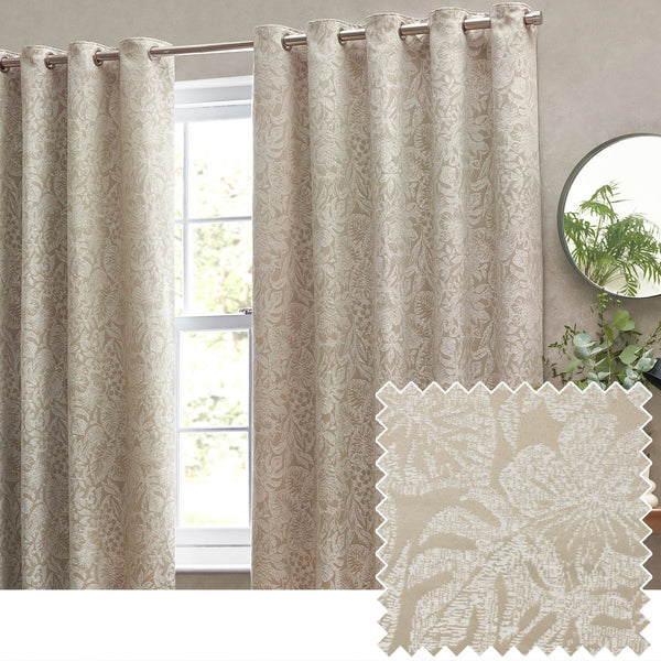 Bali 228x182 Eyelet Curtains Natural - Canwell Interiors Limited - Riva