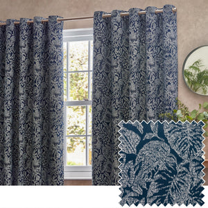 Bali 228x228 Eyelet Curtains Midnight - Canwell Interiors Limited - Riva