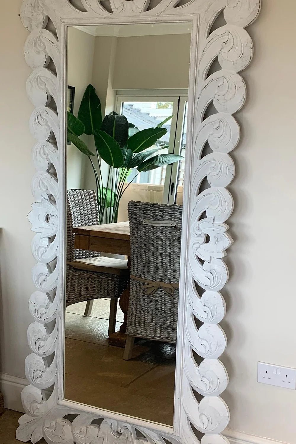 Balong Whitewash Mirror - Canwell Interiors Limited - Wilde Java