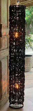 Bamba Round Lamp Dark - ID9314646098250 - Canwell Interiors Limited - Wilde Java
