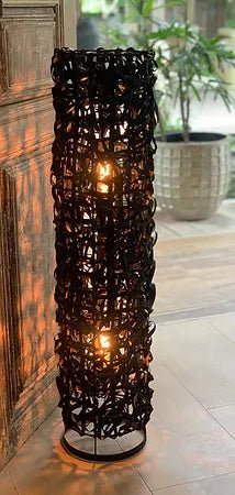 Bamba Round Lamp Dark - ID9314647572810 - Canwell Interiors Limited - Wilde Java