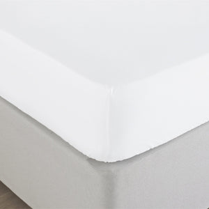 Bamboo King Size Fitted Sheet White - Canwell Interiors Limited - Riva
