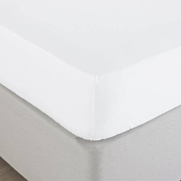 Bamboo King Size Fitted Sheet White - Canwell Interiors Limited - Riva