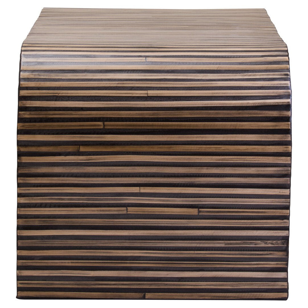 Bambusa Bamboo Inlay Curved Coffee Table - Canwell Interiors Limited - Xshowhome