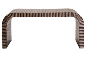 Bambusa Bamboo Inlay Curved Coffee Table - XShowhome Limited - Xshowhome
