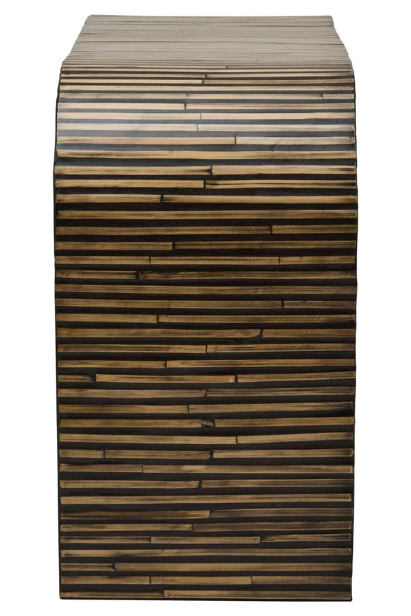Bambusa Bamboo Inlay Curved Console Table - XShowhome Limited - Xshowhome