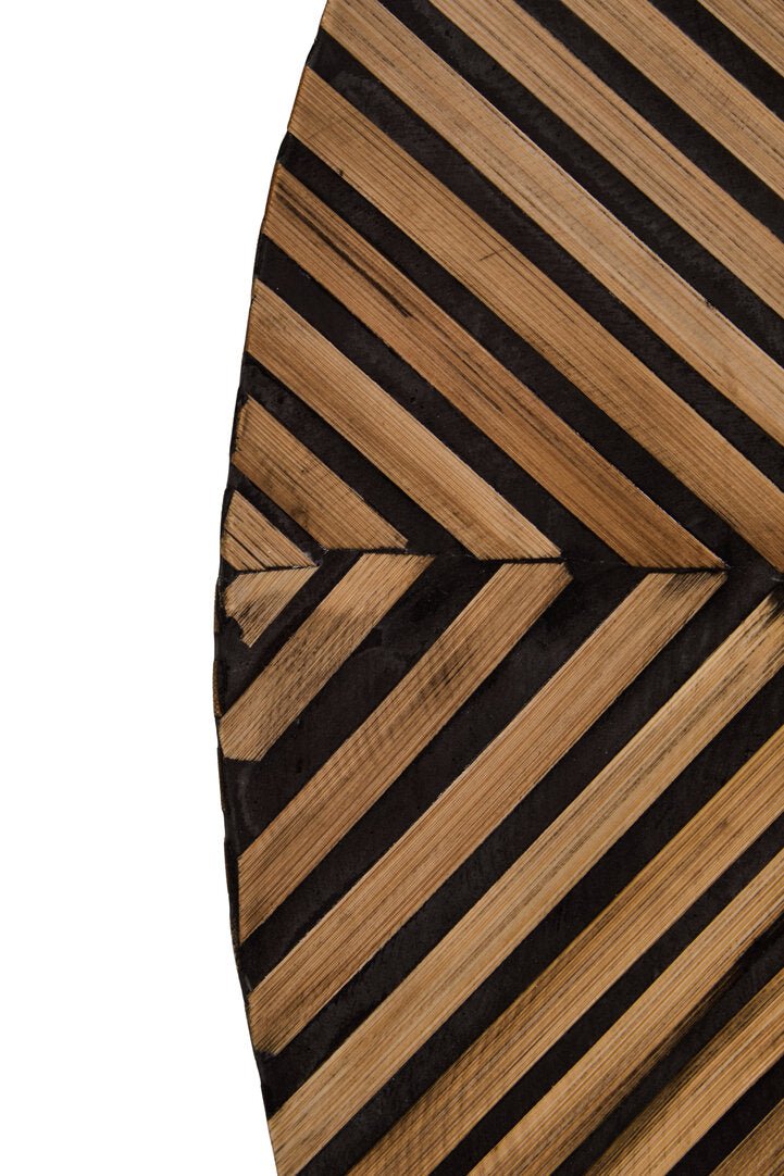 Bambusa Bamboo Inlay Round Wall Mirror - Canwell Interiors Limited - Xshowhome