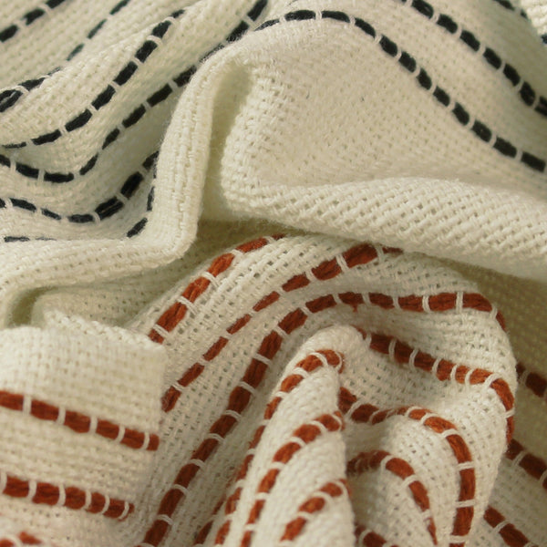 Banda 125x150 Throw Pecan/black - Canwell Interiors Limited - Riva