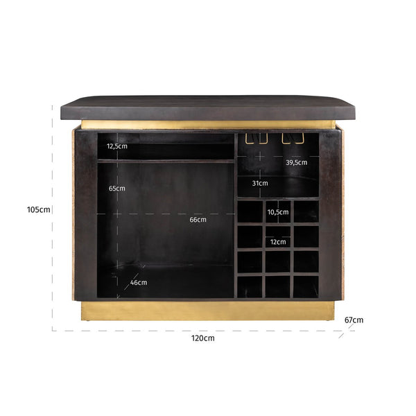 Bar Martini brown - Canwell Interiors Limited - Richmond