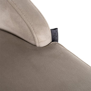Bar stool Bolton khaki velvet brushed gold fire retardant (Set of 2) - Canwell Interiors Limited - Richmond