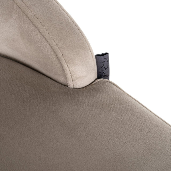 Bar stool Bolton khaki velvet brushed gold fire retardant (Set of 2) - Canwell Interiors Limited - Richmond