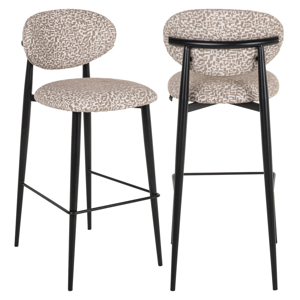 Bar stool Dantes natural geo fire retardant - Canwell Interiors Limited - Richmond