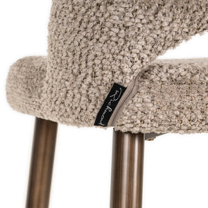 Bar stool Delphine lovely nature fire retardant - Canwell Interiors Limited - Richmond