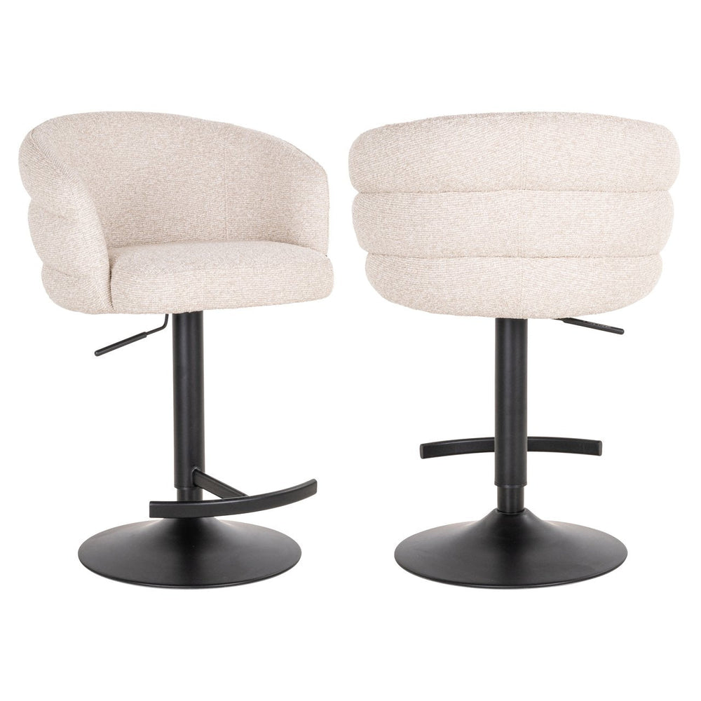 Bar stool Nikki biscotti swivel fire retardant - Canwell Interiors Limited - Richmond