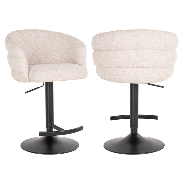Bar stool Nikki biscotti swivel fire retardant - Canwell Interiors Limited - Richmond