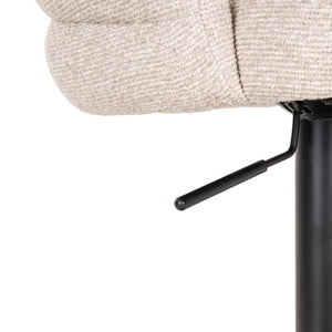 Bar stool Nikki biscotti swivel fire retardant - Canwell Interiors Limited - Richmond