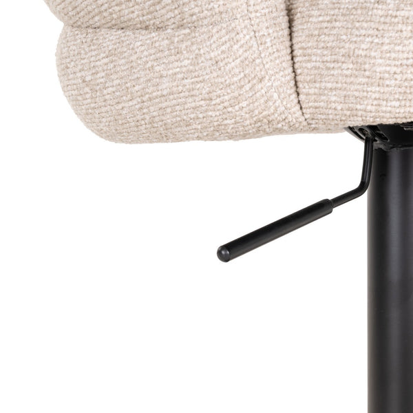 Bar stool Nikki biscotti swivel fire retardant - Canwell Interiors Limited - Richmond
