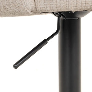 Bar Stool Nikki Niagara Beige Swivel Fire Retardant - XShowhome Limited - Richmond