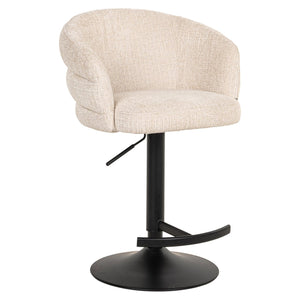 Bar Stool Nikki Niagara Beige Swivel Fire Retardant - XShowhome Limited - Richmond