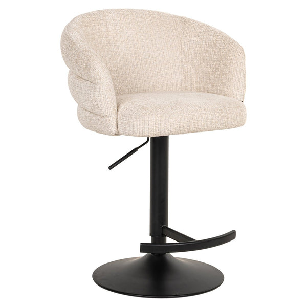Bar Stool Nikki Niagara Beige Swivel Fire Retardant - XShowhome Limited - Richmond