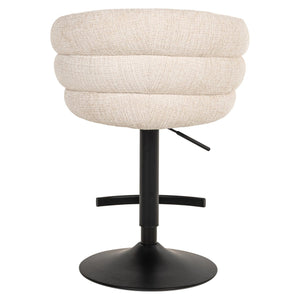 Bar Stool Nikki Niagara Beige Swivel Fire Retardant - XShowhome Limited - Richmond