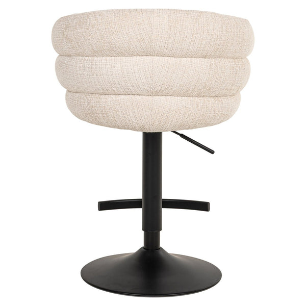 Bar Stool Nikki Niagara Beige Swivel Fire Retardant - XShowhome Limited - Richmond