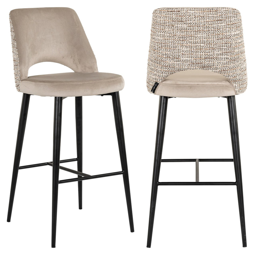 Bar stool Tabitha trendy nature fire retardant - Canwell Interiors Limited - Richmond