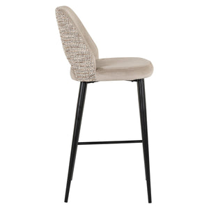 Bar stool Tabitha trendy nature fire retardant - Canwell Interiors Limited - Richmond