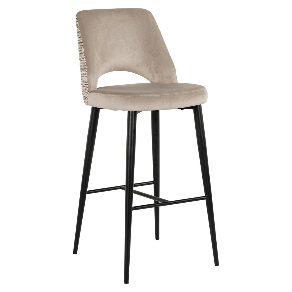 Bar stool Tabitha trendy nature fire retardant - Canwell Interiors Limited - Richmond