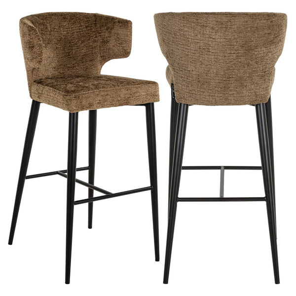 Bar stool Taylor brandy fusion fire retardant - Canwell Interiors Limited - Richmond