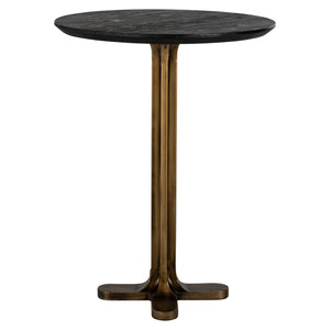 Ex-Display Revelin Bar Table - Black/Gold 81Ø - Richmond Interiors - Xshowhome